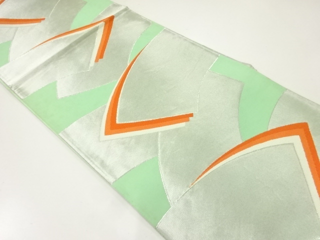 アンティーク　地紙模様織出し袋帯（材料）